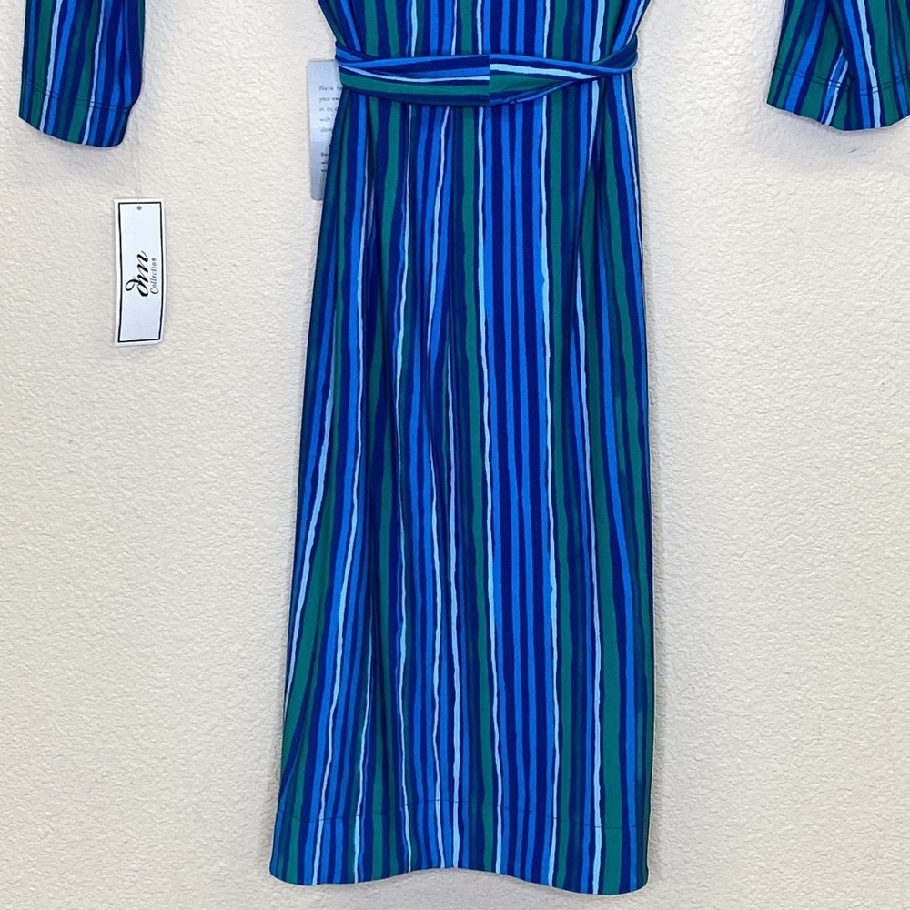 dm collection Striped Jersey Dress NWT Size 0 - Picture 8 of 15